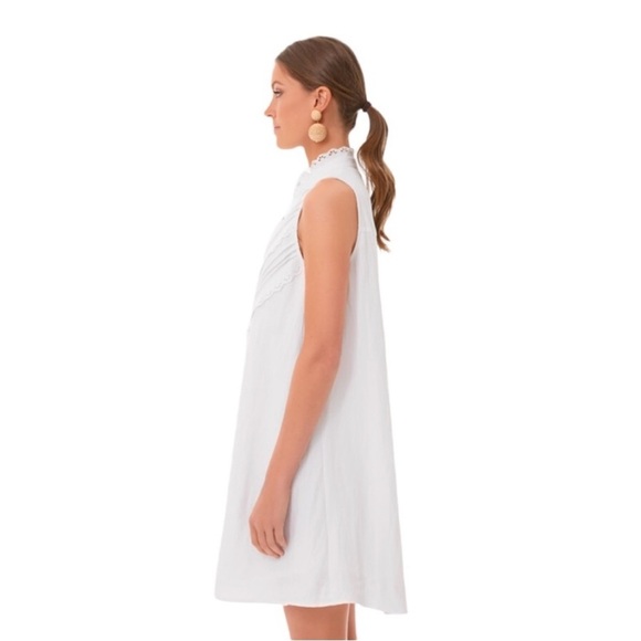Tuckernuck Pomander Place Dutton Sleeveless Eyelet Trim Dress White Women’s XS - Picture 3 of 9